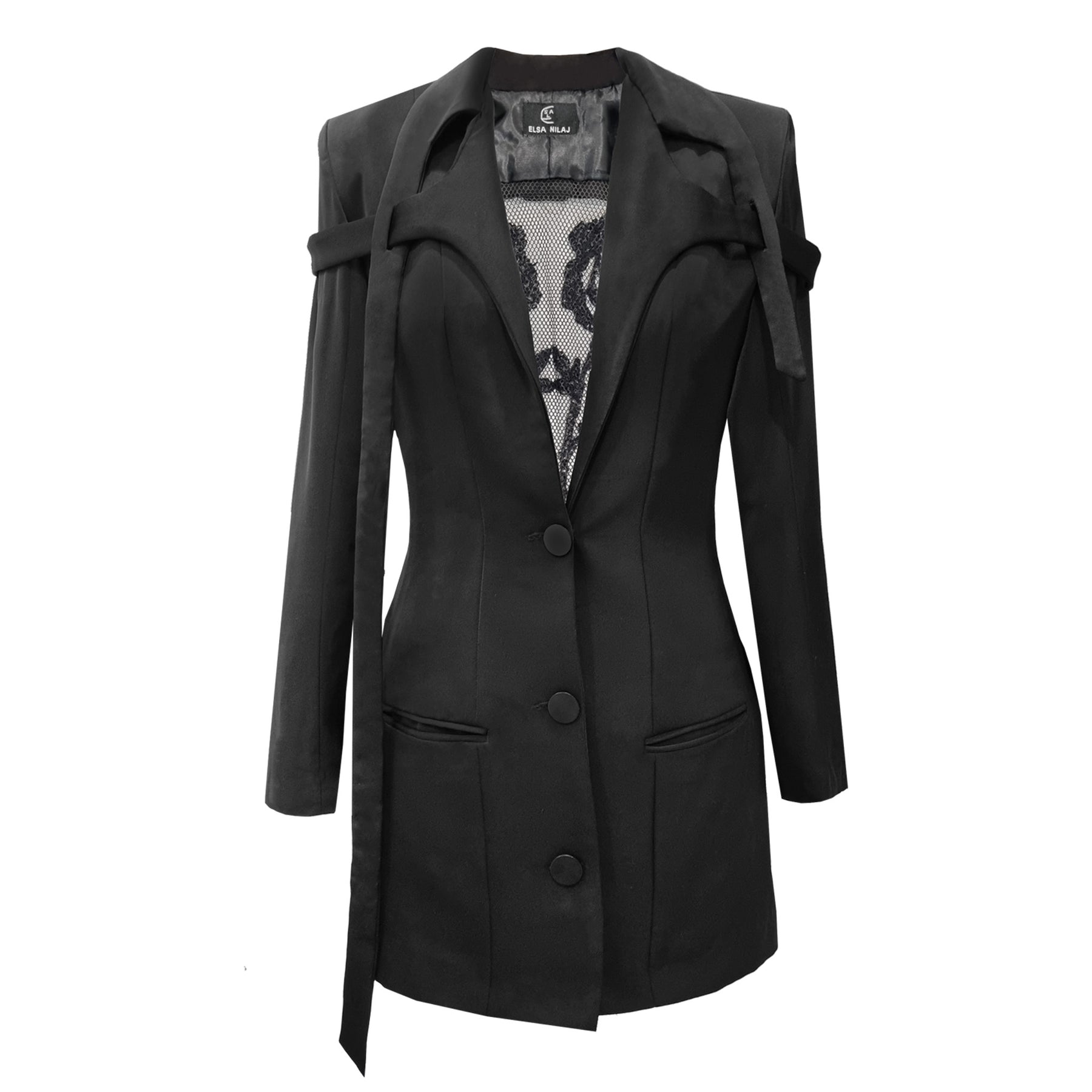 Embroidered Jacket Dress