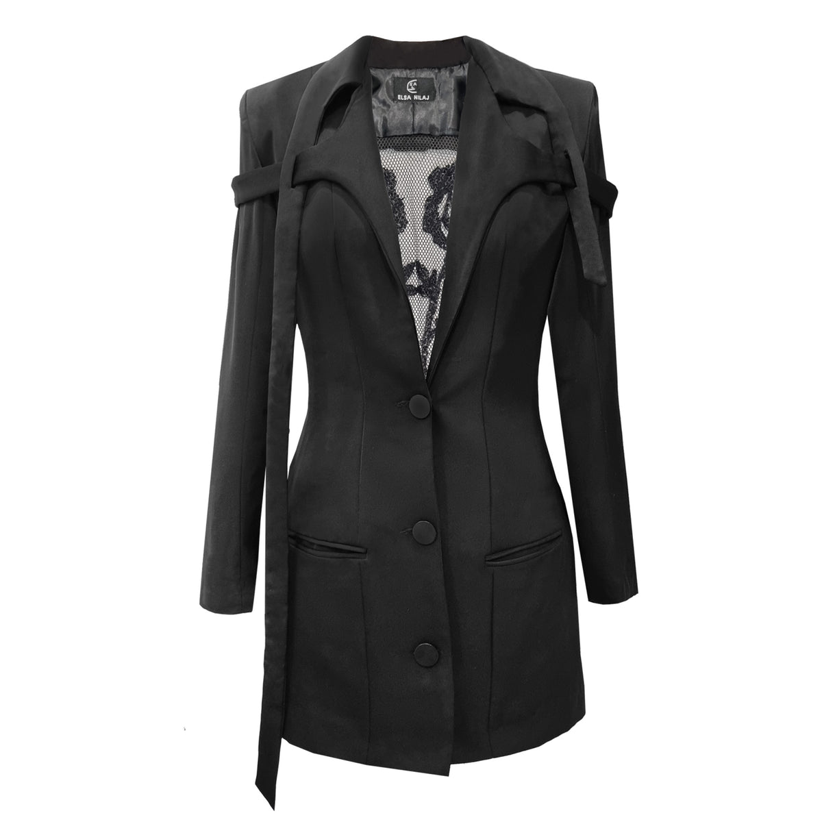 Embroidered Jacket Dress