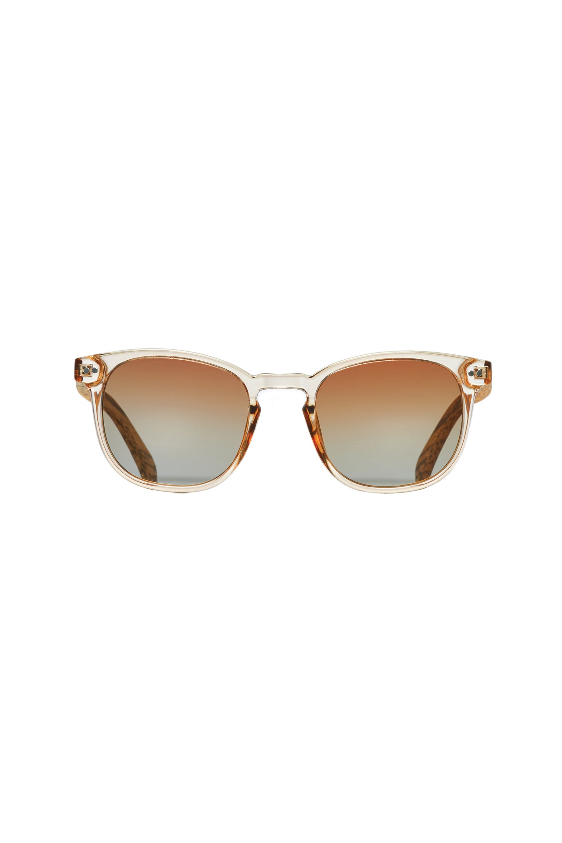 Caramel Brown Wooden Sunglasses - INTI