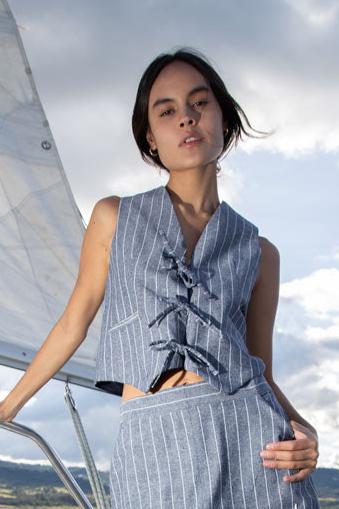 50 Chalk Stripe Vest