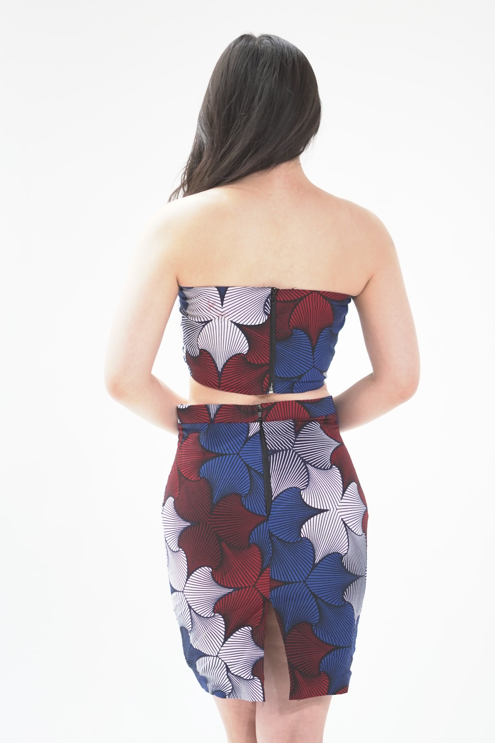 Chika Crop Top and Skirt Set