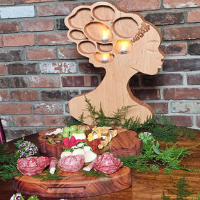 The Crown & Serve Charcuterie Board [Mahogany]