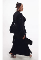 Eme Sequin Fringe Maxi Dress