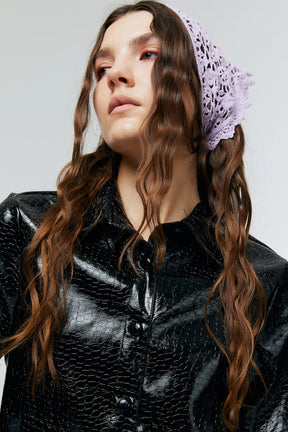 NOIR CROC STATMENT SHIRT