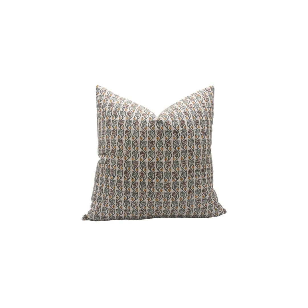 Boho Design Thick Linen Block Print Cushion Cover- Kersangri
