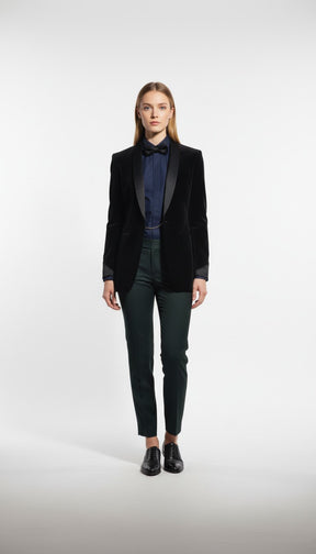 Black Velvet Edge Tuxedo