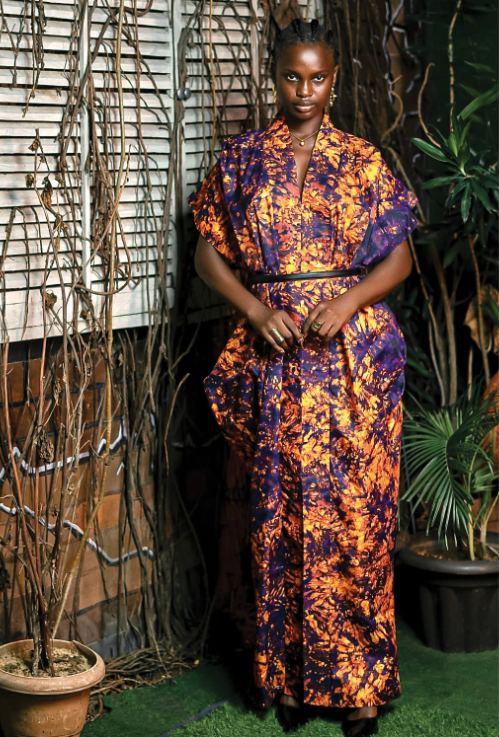 Ajah New Collection Drop2 - Kimono-Inspired Oversized Batik Maxi Dress
