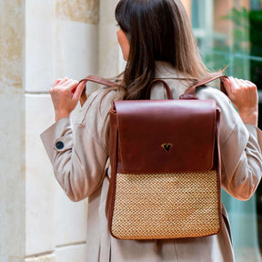 Brown  Leather Elite Laptop Backpack – Handmade Work Backpack with Pockets, Luxury Leather Bag