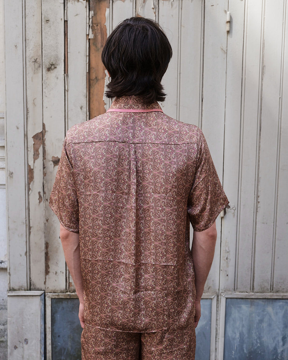 Paisley Motif Short Sleeve Shirt