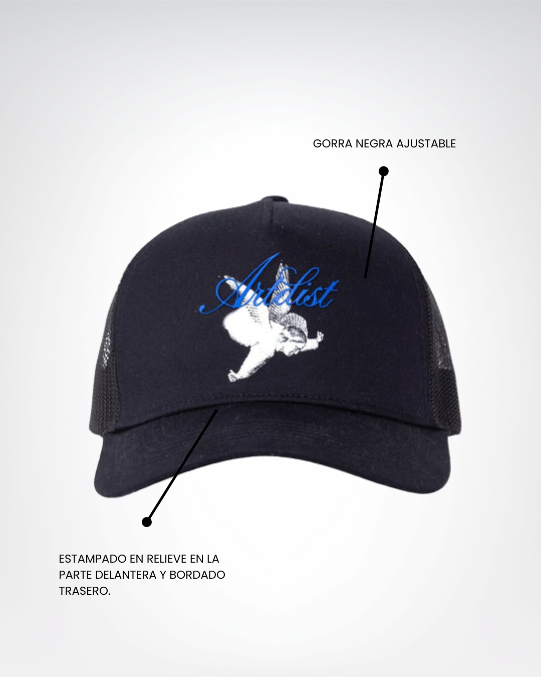Angel Black Cap
