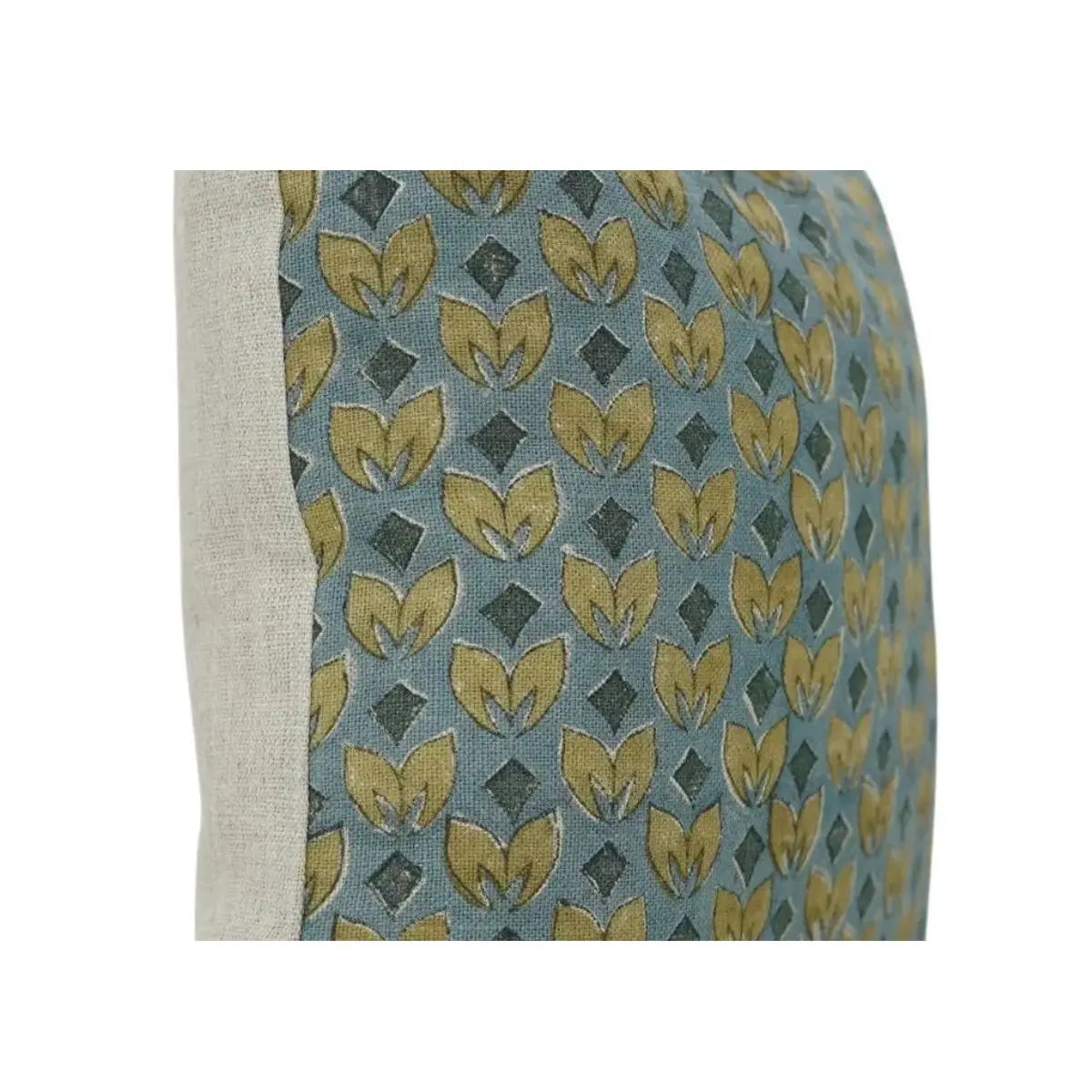 Premium Hand Block Printed Thick Linen Cushion Cover - Titli
