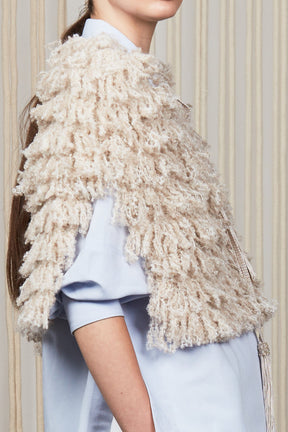 Alondra Vest | Beige Melange