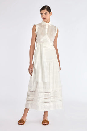 Harlow Sleeveless Wrap Blouse