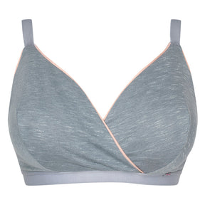 Curvy Kate In My Dreams Sleep/Lounge Bra Grey/Peach