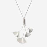 SILVER GINKO BRANCH pendant