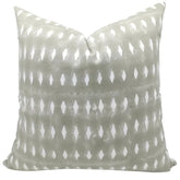 Boho Décor Design handmade block print Thick Cotton White Pillow Cover -Omji