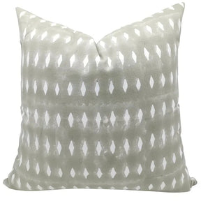 Boho Décor Design handmade block print Thick Cotton White Pillow Cover -Omji