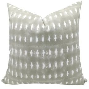 Boho Décor Design handmade block print Thick Cotton White Pillow Cover -Omji