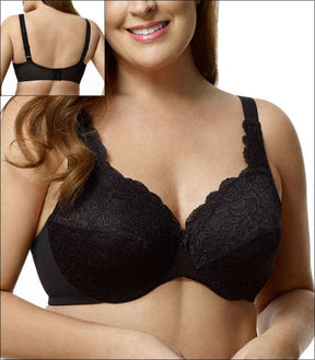 Elila Stretch Lace Underwire Black