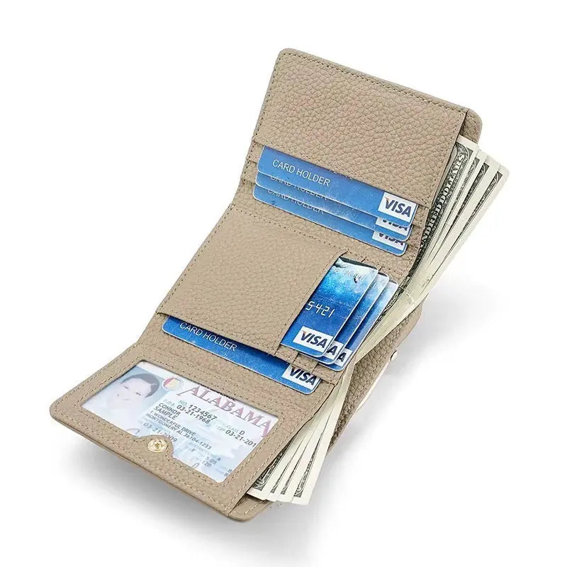 Luxury Genuine Leather RFID-Blocking Bifold Wallet