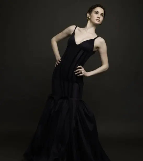 Blessing Silk & Velvet Corset Gown