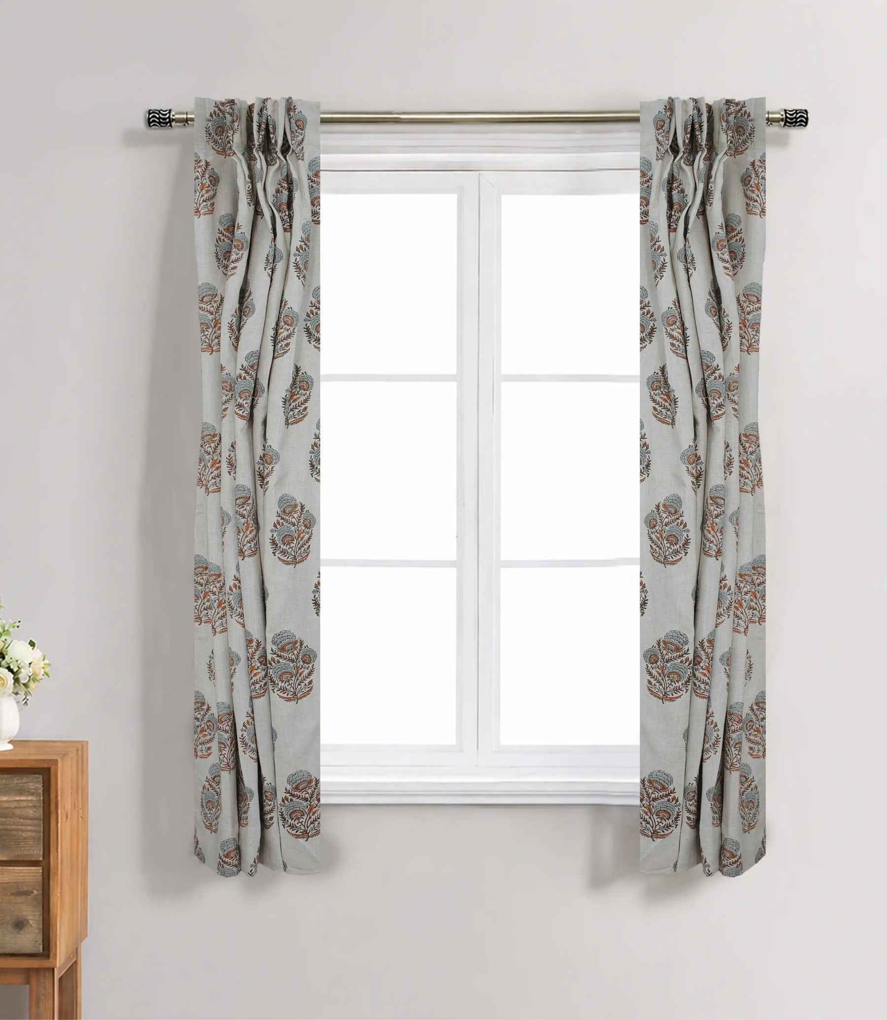 Mohini Handmade Linen Pleated Curtains