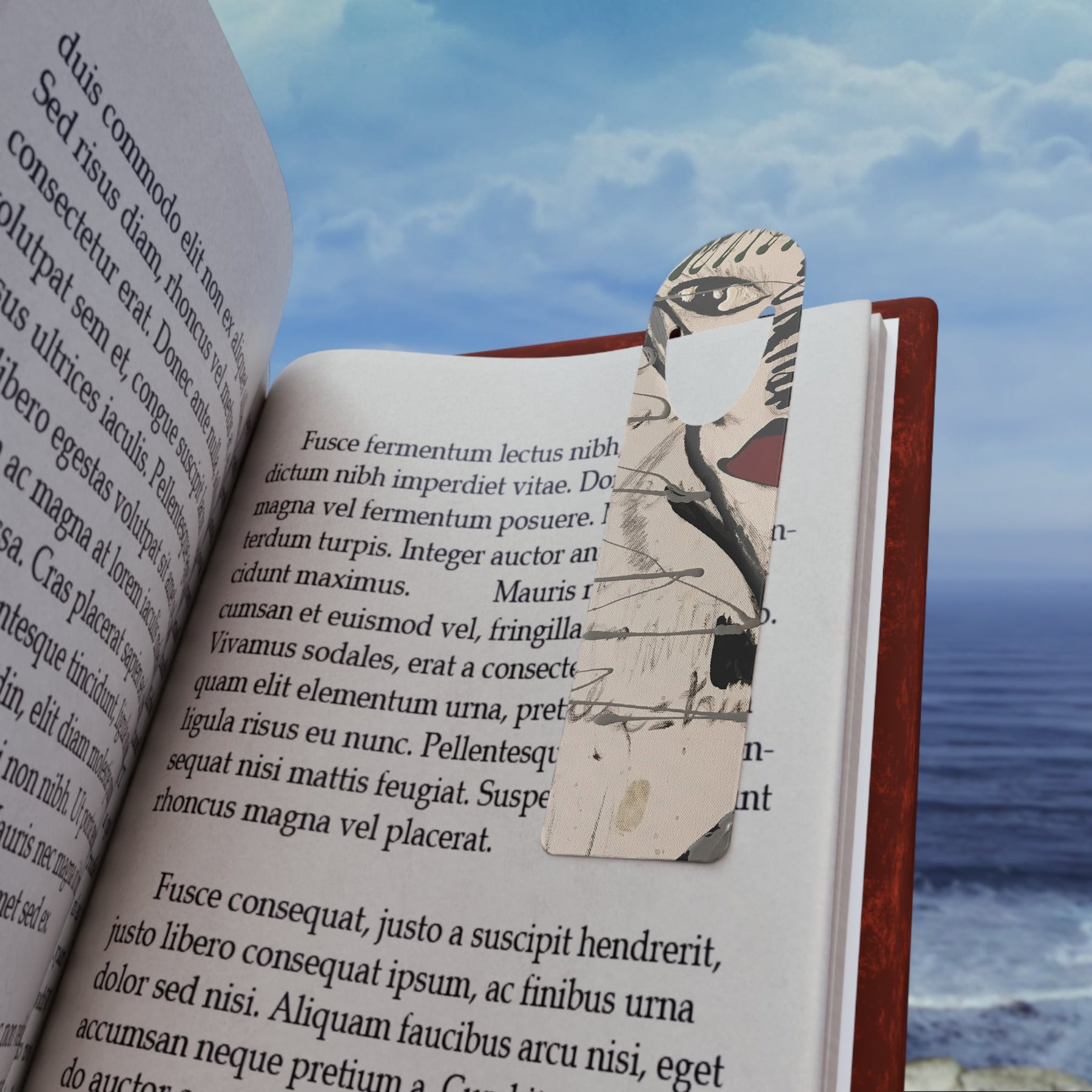 Artistic Metal Bookmark, Unique Gifts for Readers, Book Lover's Accessory, Literary Decor, Handmade Bookmark