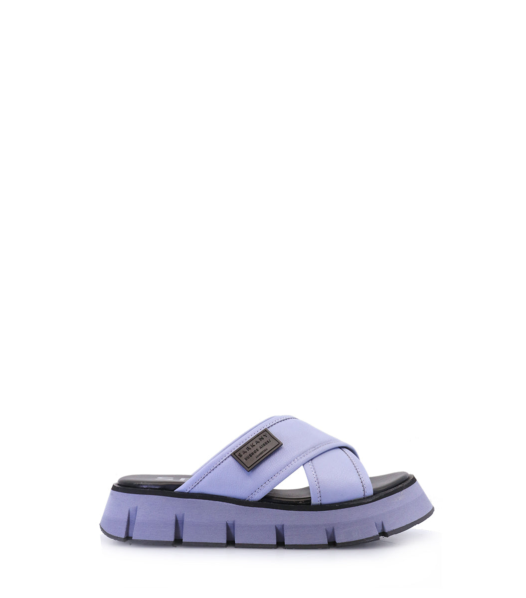 Stylish Violet Cross-Strap Sandals Drake