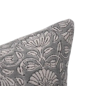 Handmade Block Print Thick Linen Pillow Cover - Ulta Kamal