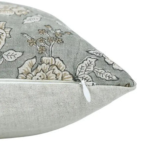Stylish Handmade Block Print Pure Linen Pillow Cover- Rameshwaram