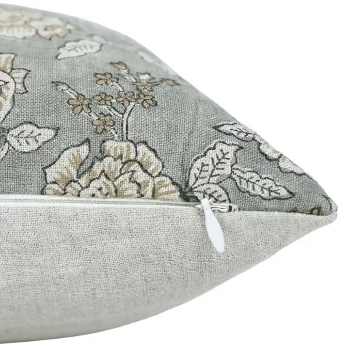 Stylish Handmade Block Print Pure Linen Pillow Cover- Rameshwaram