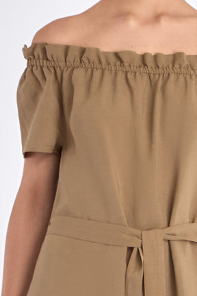 Cameron Artisan Embroidered Dress | Taupe