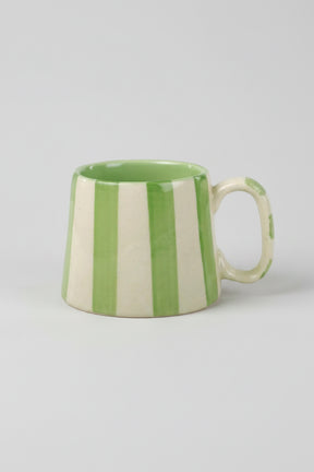 Ceramic Striped Coffee Cup Set - 220ml