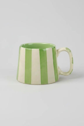 Ceramic Striped Coffee Cup Set - 220ml