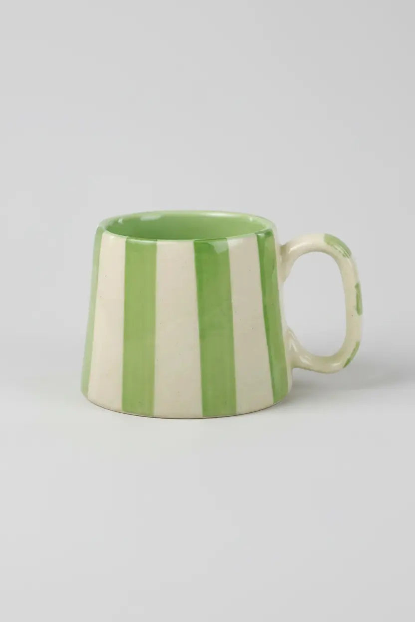 Ceramic Striped Coffee Cup Set - 220ml