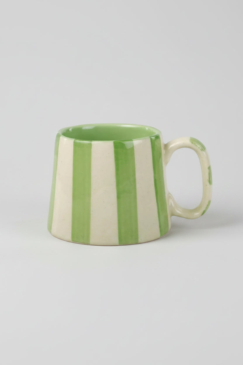 Ceramic Striped Coffee Cup Set - 220ml