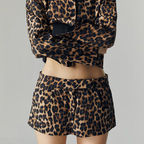 LIVIA LEOPARD SKORT