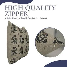 Bohemian Printed Linen Blend Cushion Cover - Sadabahar