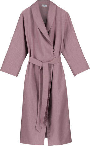 Grace Linen Robe - Pink