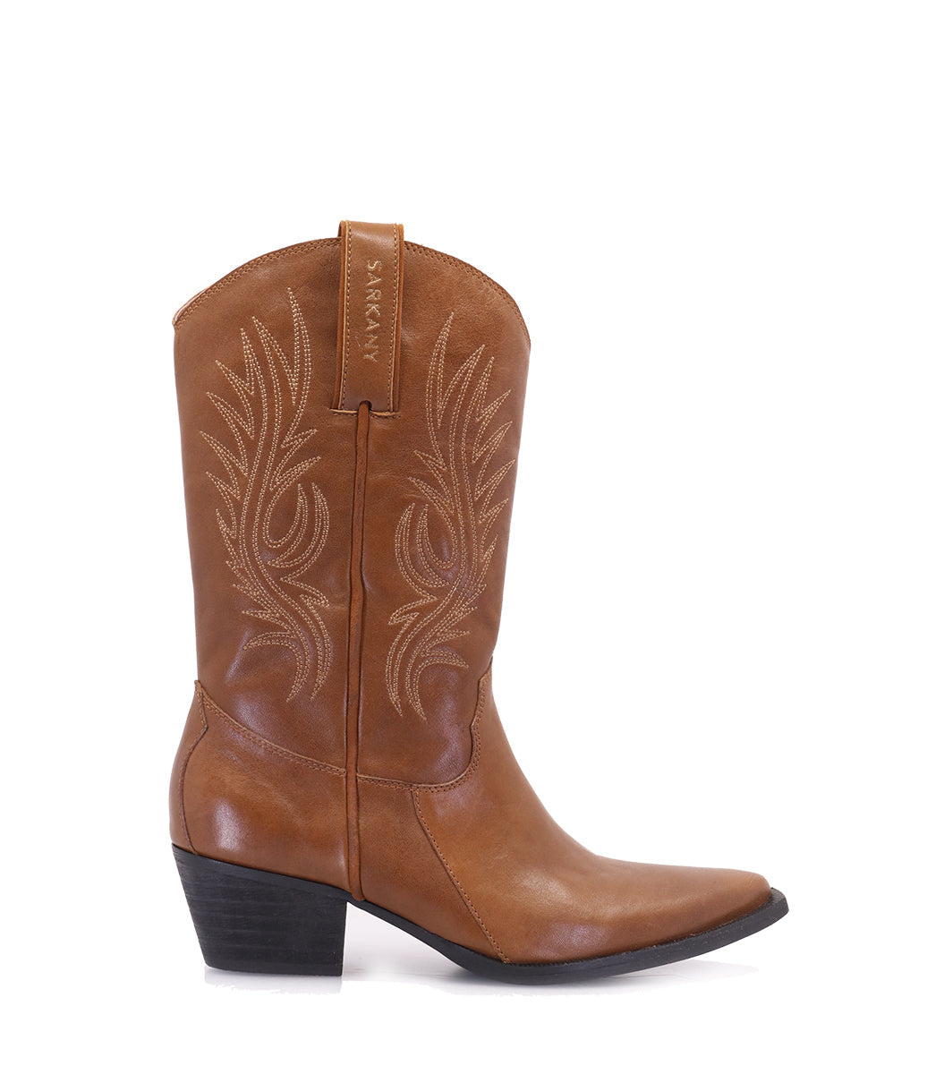 Stylish Texan Leather Boots Frant