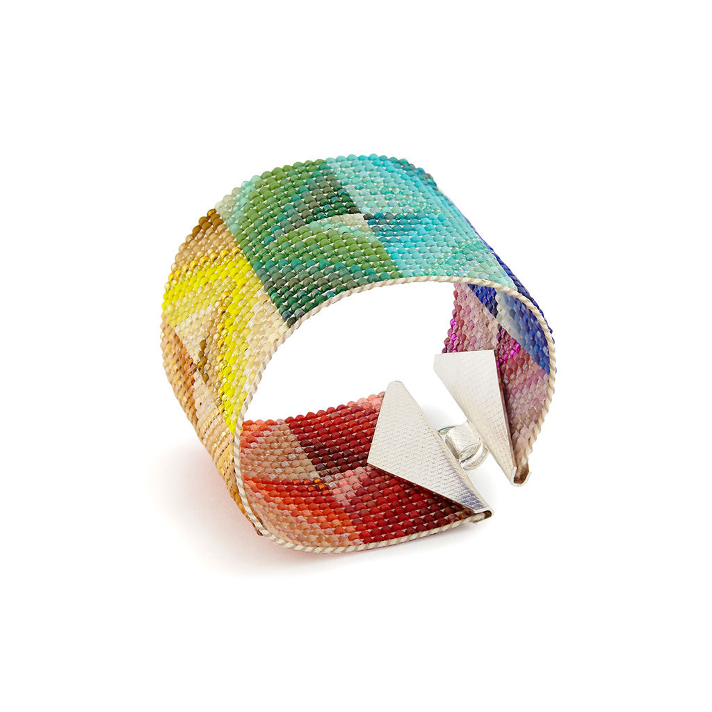 COLOR GEOMÉTRICO Miyuki Beaded Large Bracelet