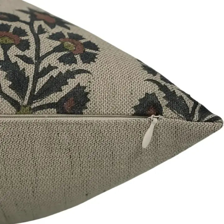 Bohemian Printed Linen Blend Cushion Cover - Sadabahar