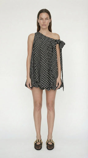 Bow Bubble Polka Dot Dress