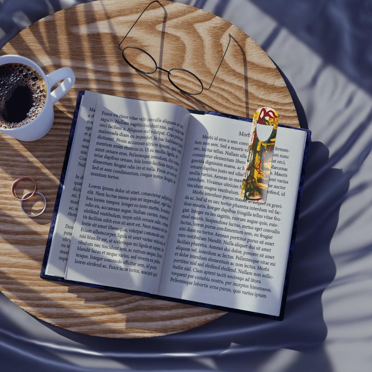 Artistic Metal Bookmark, Unique Book Lover Gift, Colorful Decor, Reading Accessories, Literary Gift Idea, Personalized Bookmarker