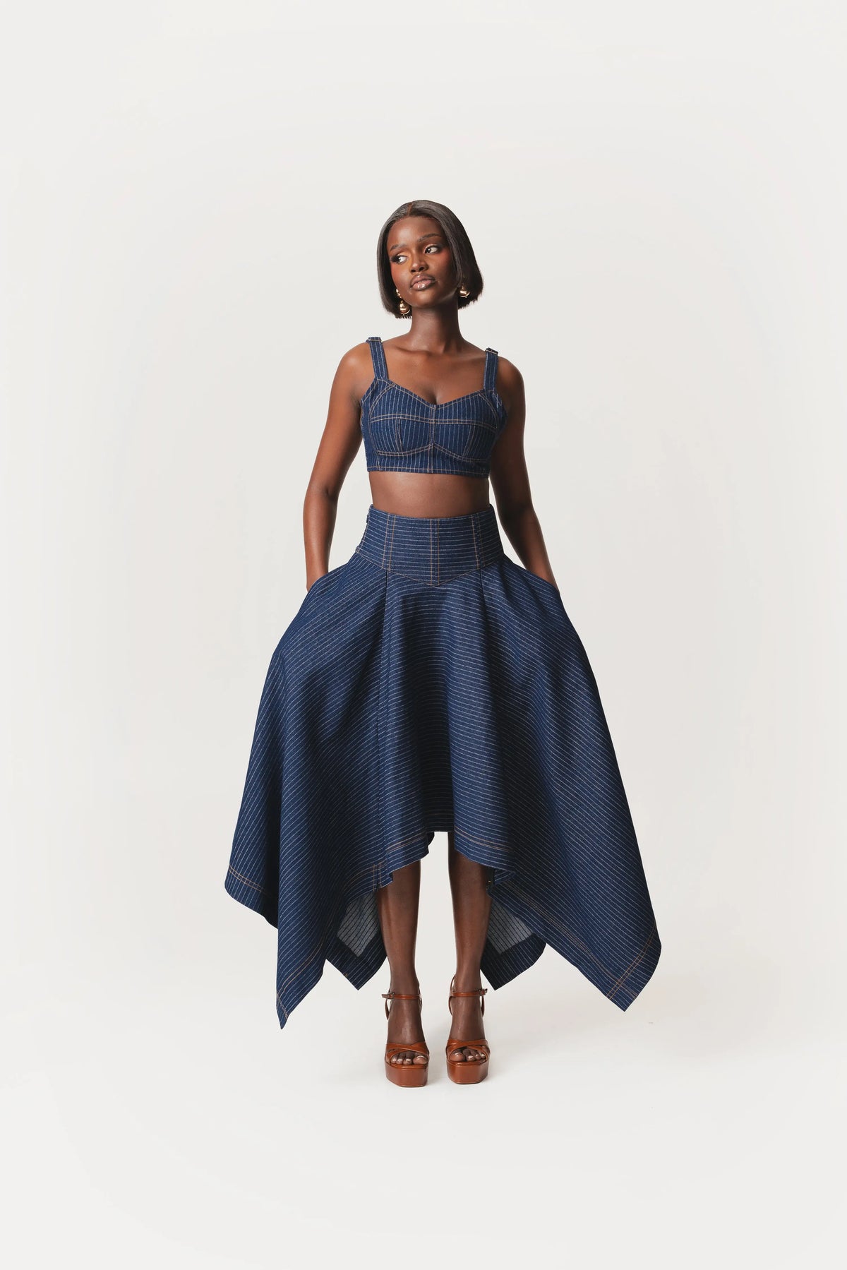 Abi Corset Handkerchief Skirt