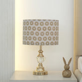 Home Decor Block Printed Linen Blend Drum Lampshade - Bulbul