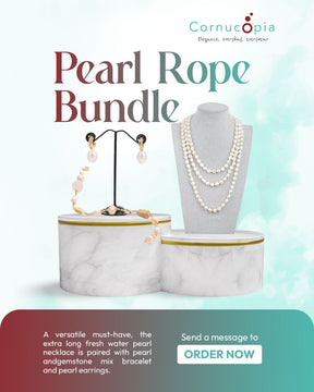 Pearl Rope Necklace Set