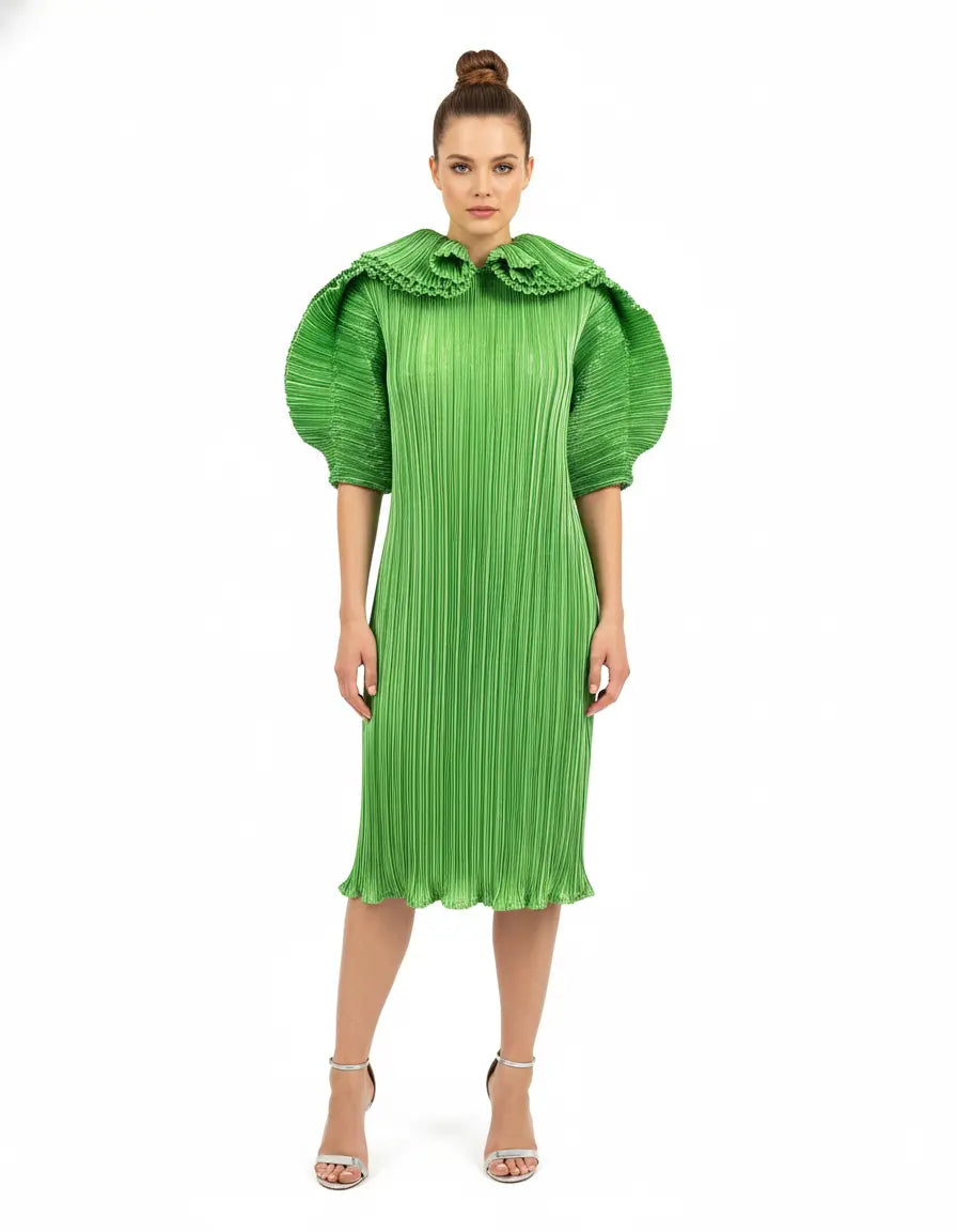 Nisha Pleated Dress