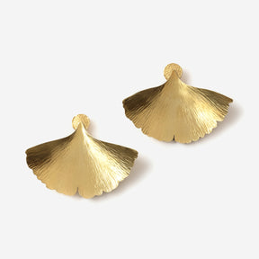 earrings GINKO XL GOLD PLATED
