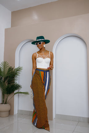 Akuluuno Patchwork Pants Skirt